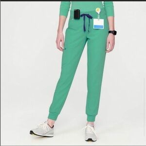 FIGS SURGICAL GREEN HIGH WAISTED JOGGERS (LIMITED COLOR)